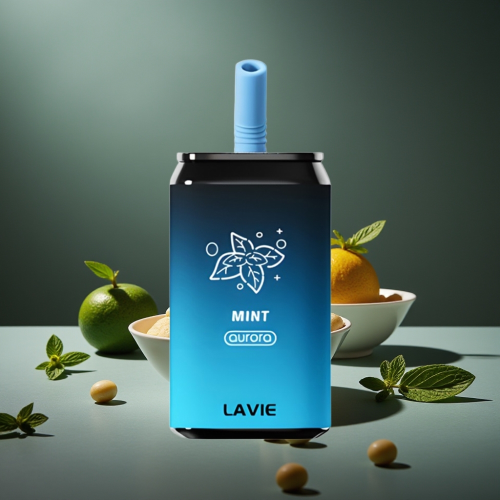 LAVIE Aurora 11000 Puffs 22ML Menta Recarregável Type C 650mAh LAVIE Aurora 11000 Puffs 22ML Menta Recarregável Type C 650mAh