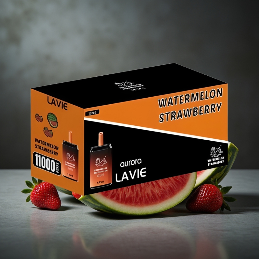 LAVIE Aurora 11000 Puffs 22ML Morango Melancia Tipo C Recarregável