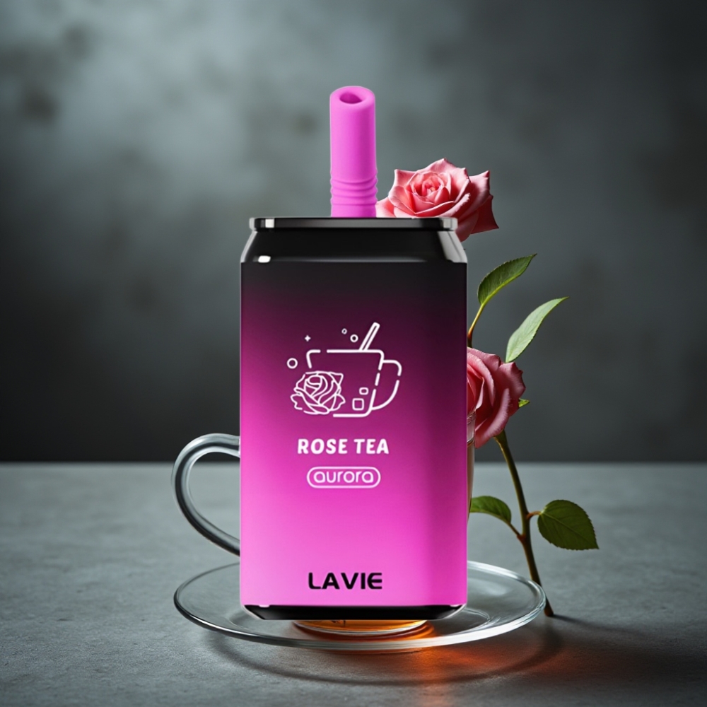 LAVIE Aurora 11000 Puffs Disposable Vape Chá de Rosa 22ML Tipo-C Recarregável LAVIE Aurora 11000 Puffs Disposable Vape Chá de Rosa 22ML Tipo-C Recarregável