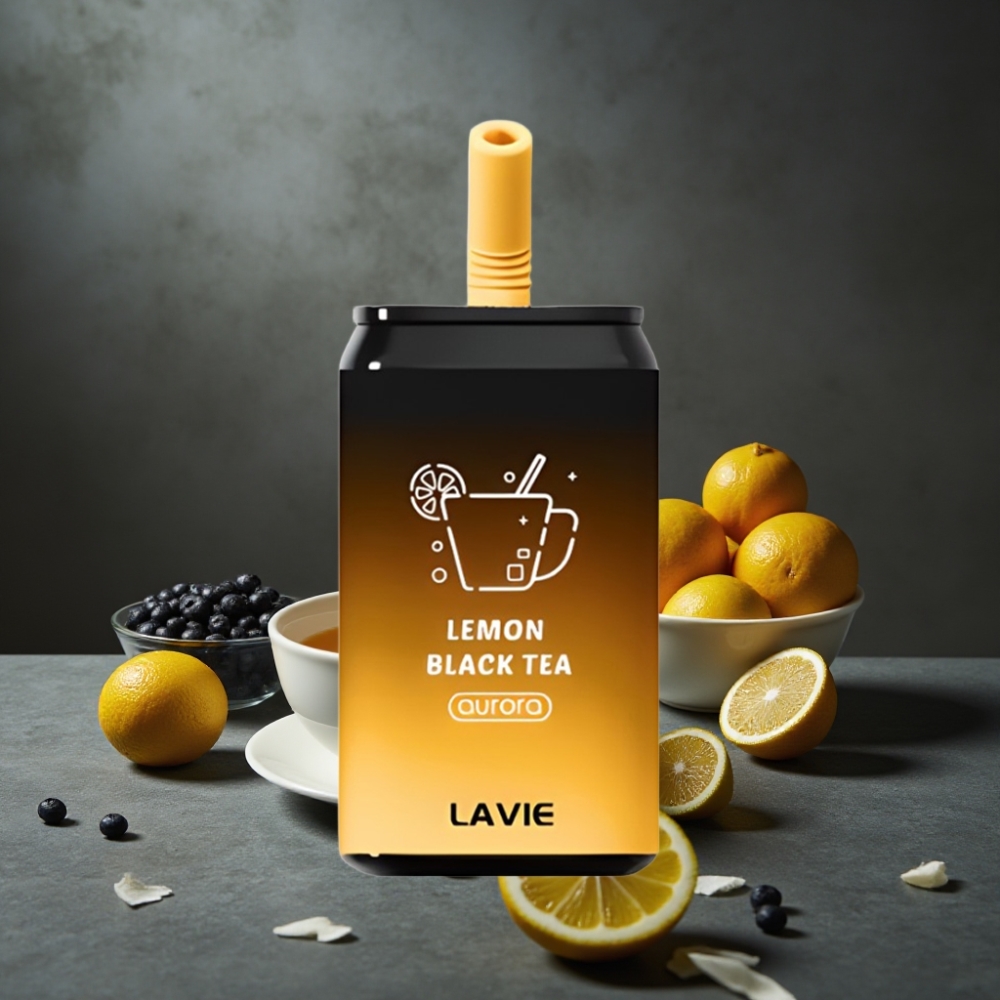 LAVIE Aurora 11000 Puffs Recarregável Tipo C 22ML Chá Preto com Limão LAVIE Aurora 11000 Puffs Recarregável Tipo C 22ML Chá Preto com Limão