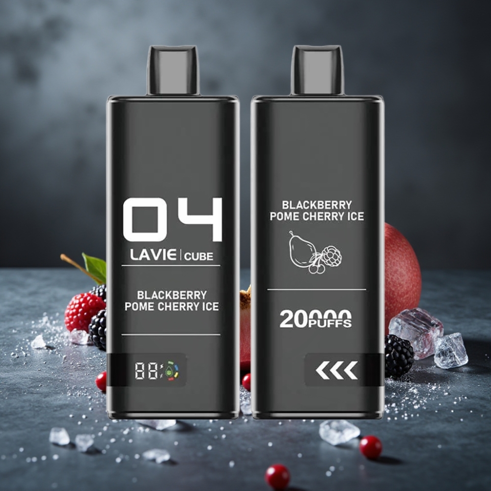 Lavie Cube 20000 Puffs 28ML 5% Type C Blackberry Pome Cherry Ice Lavie Cube 20000 Puffs 28ML 5% Type C Blackberry Pome Cherry Ice