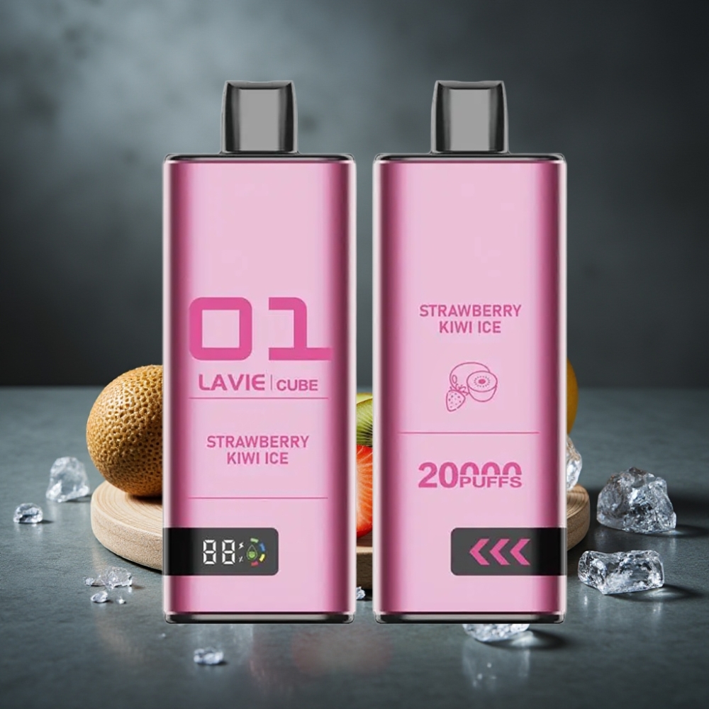 Lavie Cube 20000 Puffs 28ML 600mAh Morango Kiwi Gelo Disposable Vape Lavie Cube 20000 Puffs 28ML 600mAh Morango Kiwi Gelo Disposable Vape