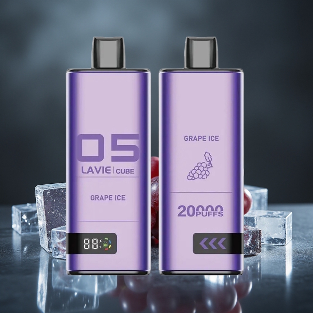 Lavie Cube 20000 Puffs Descartável Grape Ice 28ML 600mAh Type C Lavie Cube 20000 Puffs Descartável Grape Ice 28ML 600mAh Type C