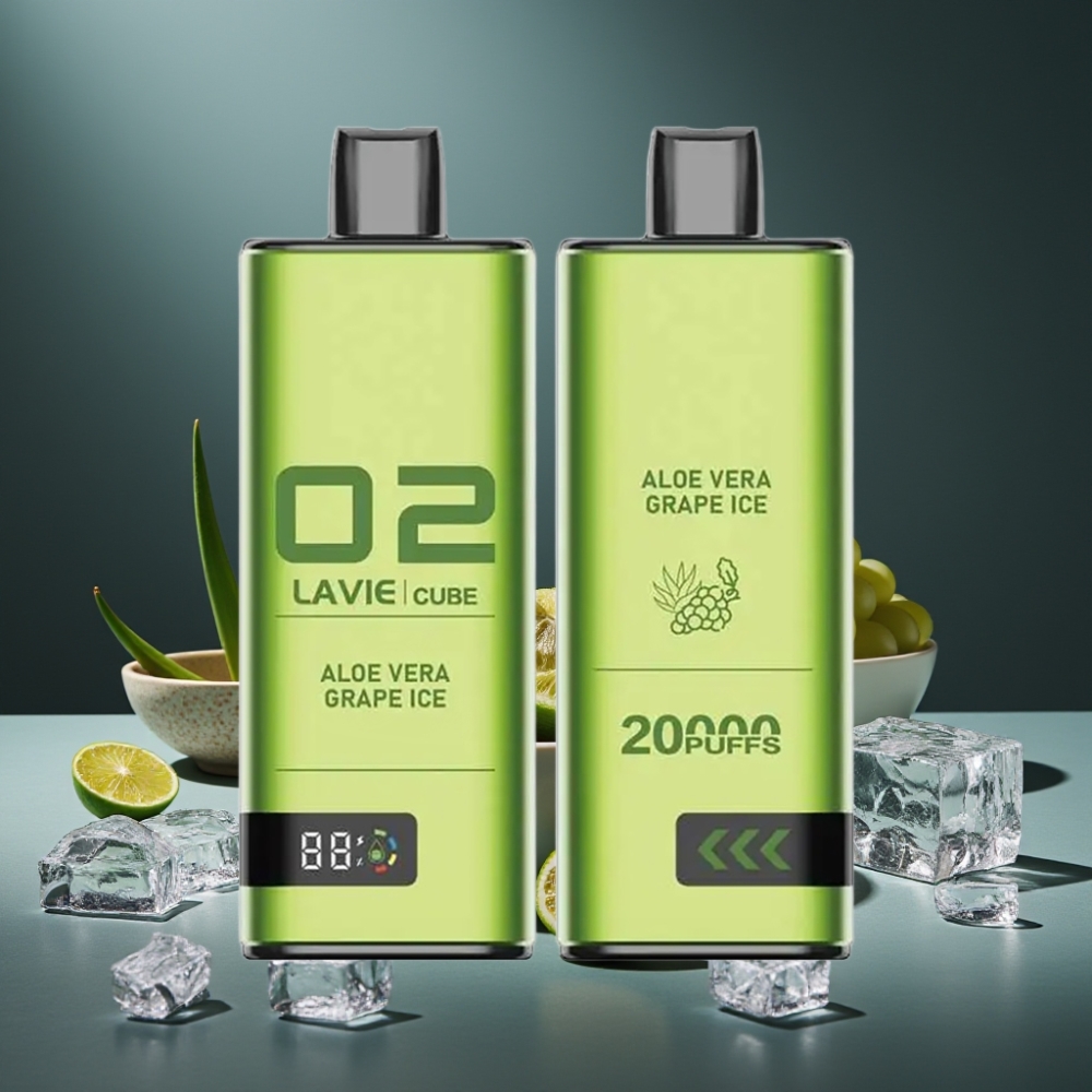 Lavie Cube 20000 Puffs Disposable Vape Babosa Uva Gelada 28mL 5% Tipo C Lavie Cube 20000 Puffs Disposable Vape Babosa Uva Gelada 28mL 5% Tipo C