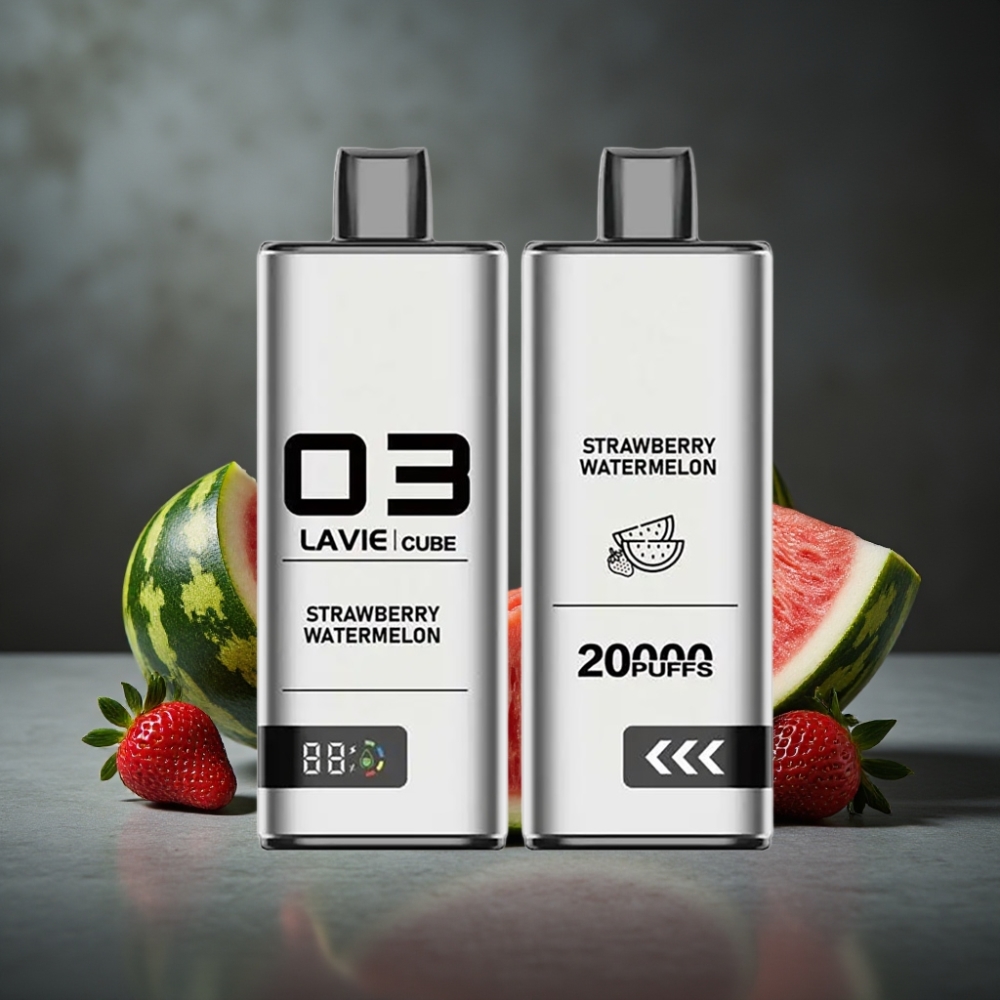 Lavie Cube 20000 Puffs Disposable Vape Morango Melancia 28ML Tipo C 600mAh Lavie Cube 20000 Puffs Disposable Vape Morango Melancia 28ML Tipo C 600mAh