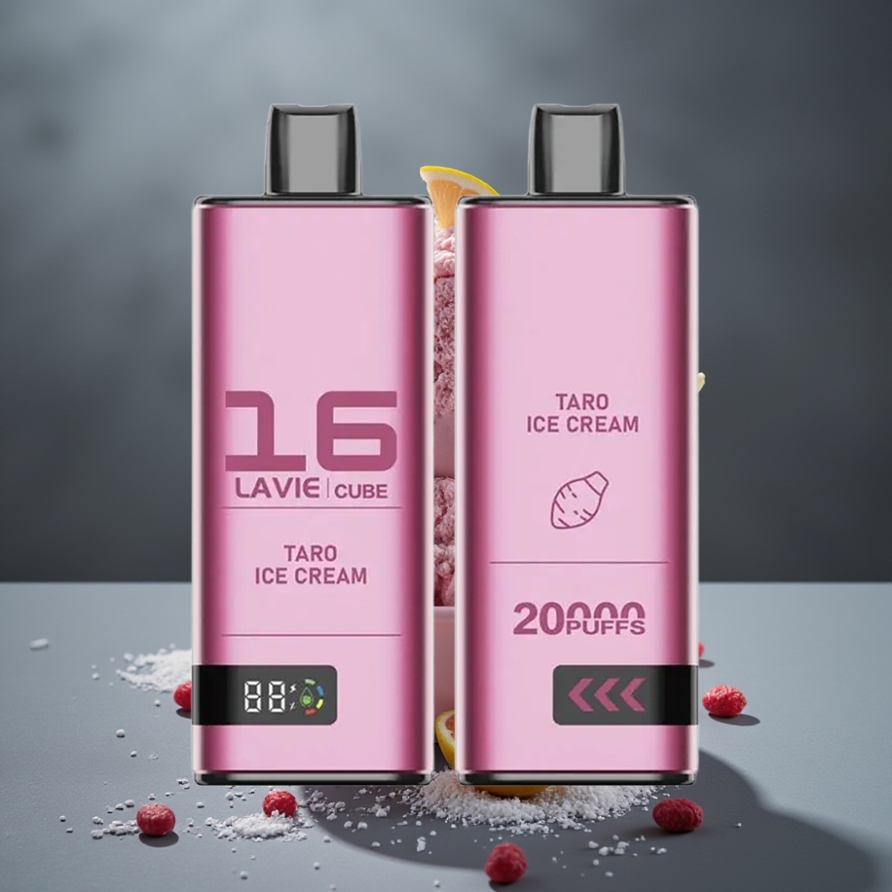 Lavie Cube 20000 Puffs Tipo C 28ML Taro Sorvete Lavie Cube 20000 Puffs Tipo C 28ML Taro Sorvete