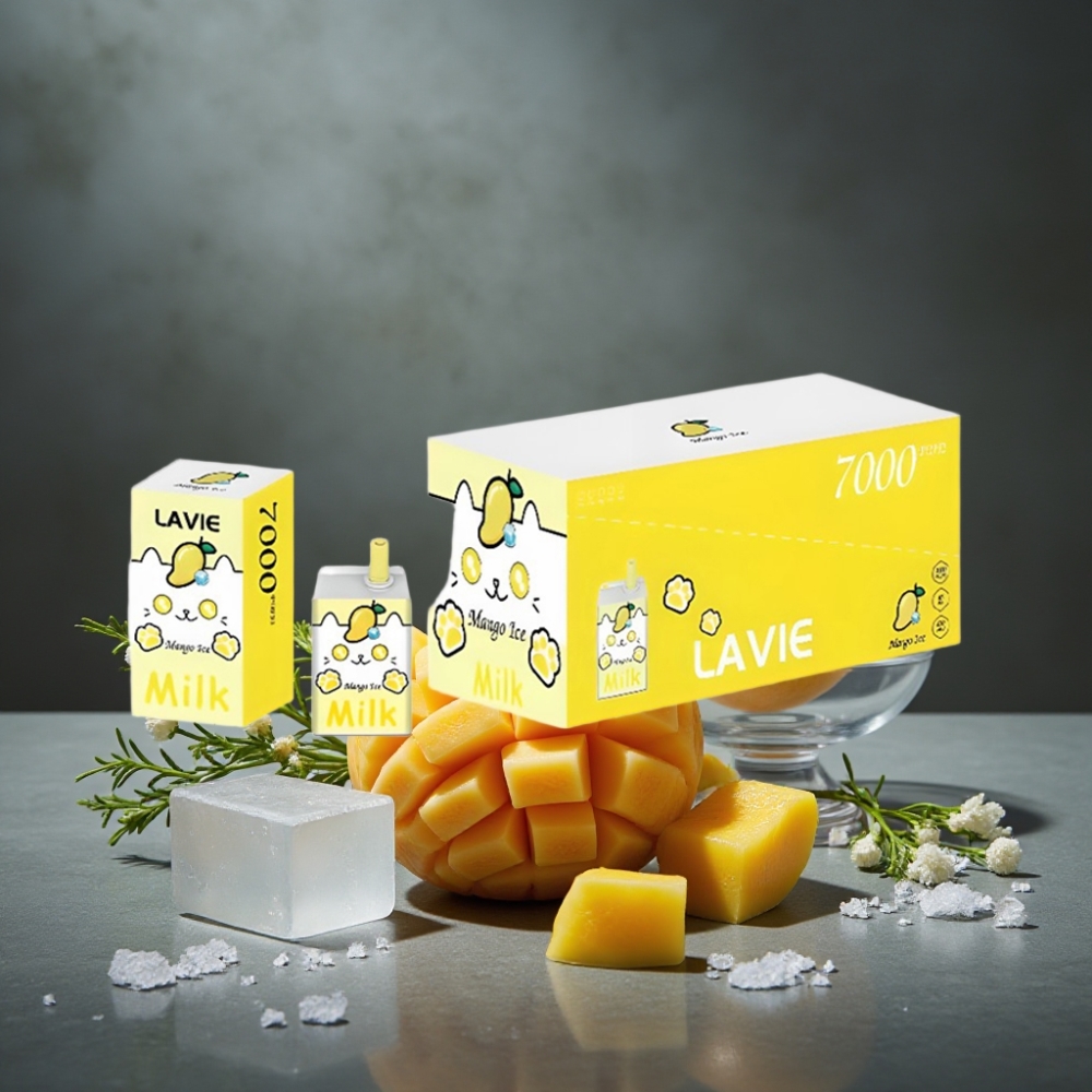 LAVIE Milk 7000 Puffs 16ML Manga Gelo Tipo C Recarregável