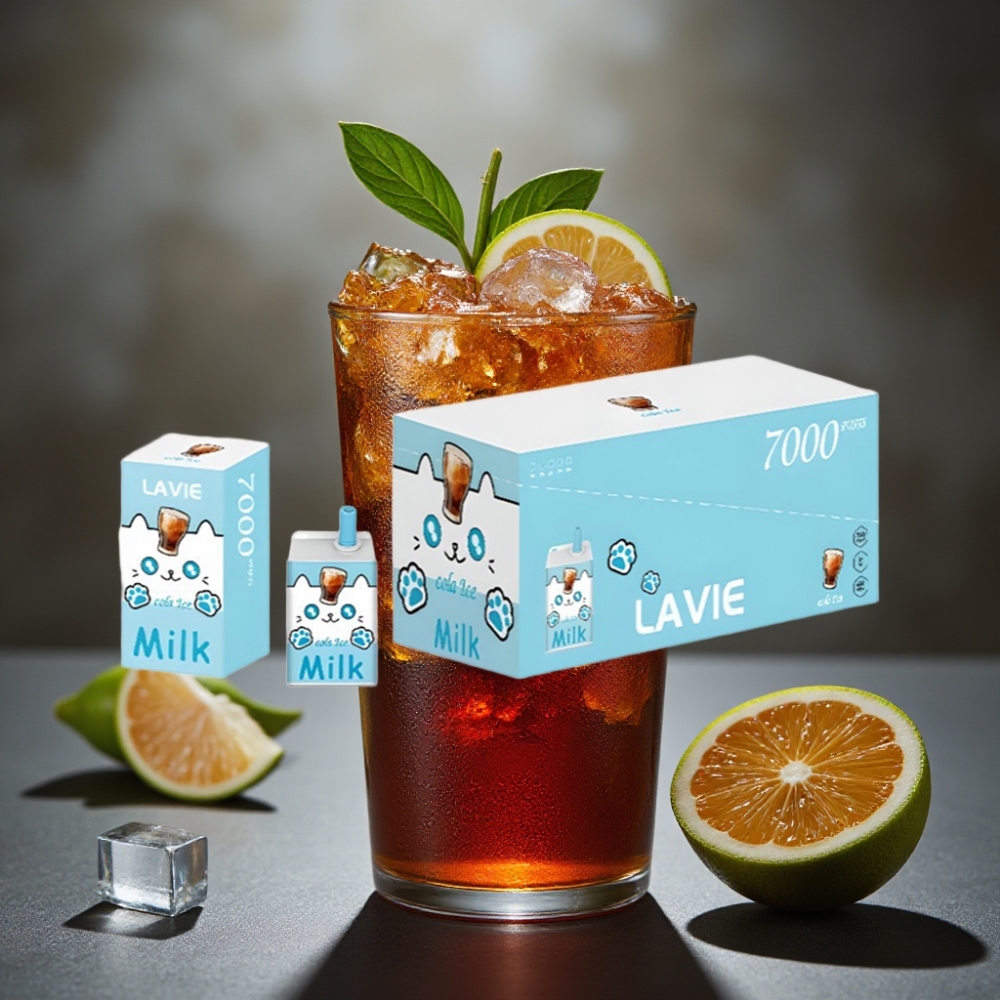 LAVIE Milk 7000 Puffs Recarregável Tipo C 16ML Cola Gelada