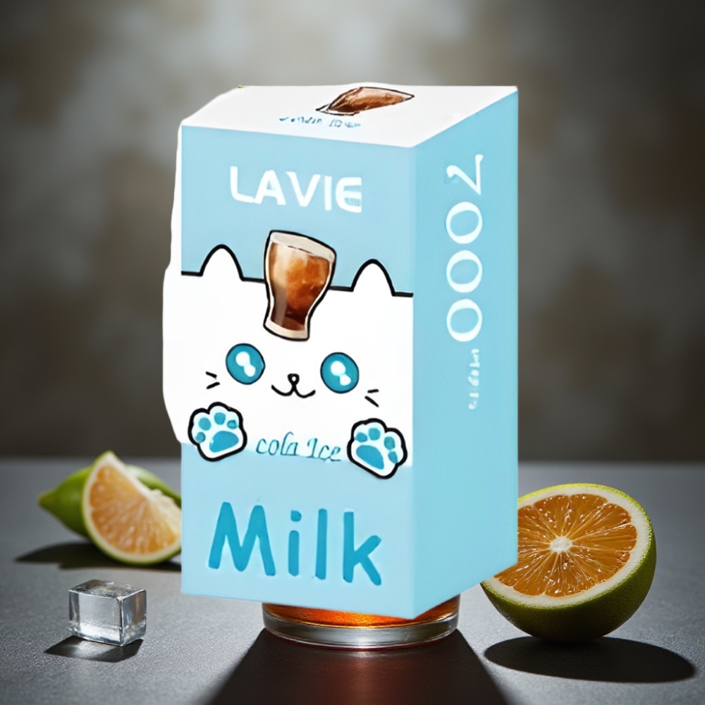 LAVIE Milk 7000 Puffs Recarregável Tipo C 16ML Cola Gelada