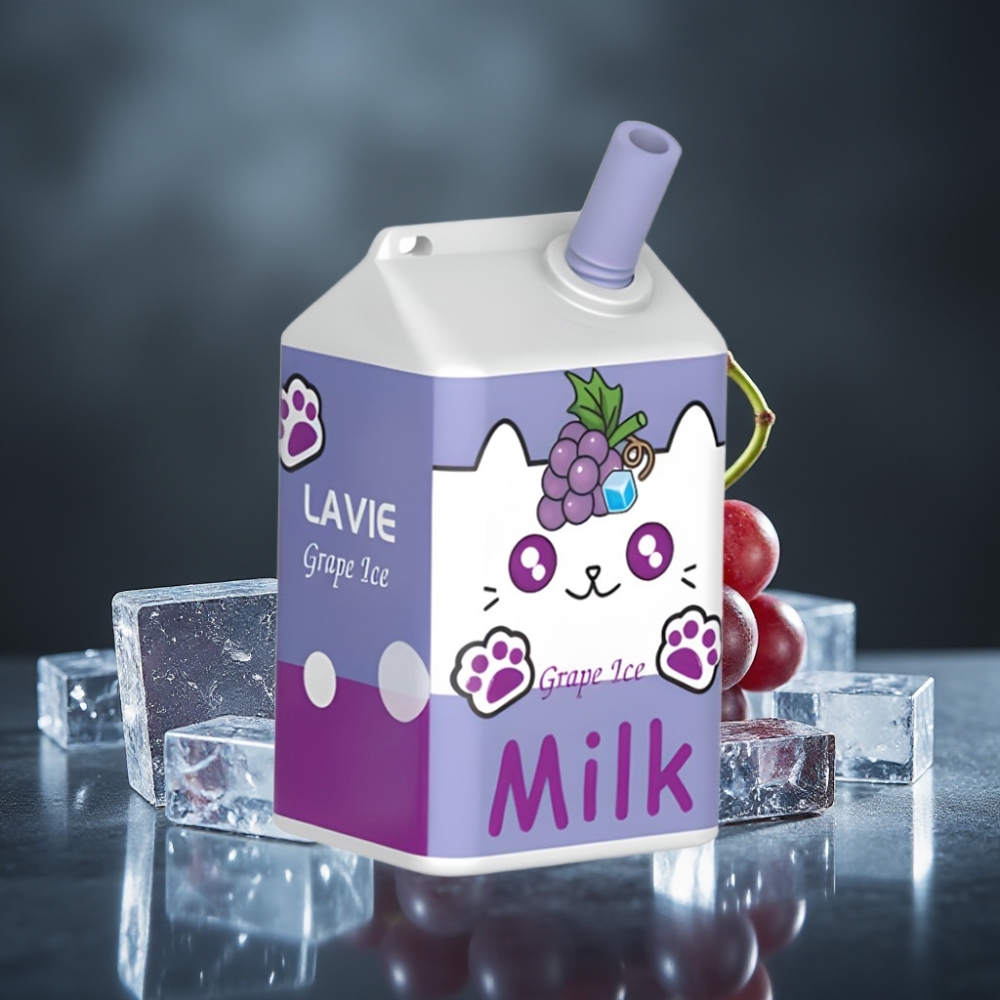 LAVIE Milk 7000 Puffs Rechargeável 16ML Uva Gelo Tipo C 600mAh