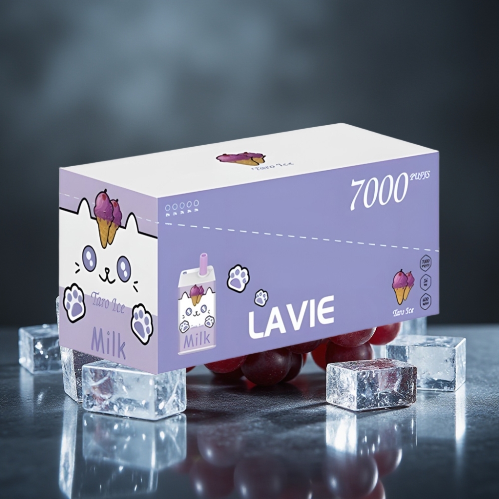 LAVIE Milk 7000 Puffs Rechargeável 16ML Uva Gelo Tipo C 600mAh
