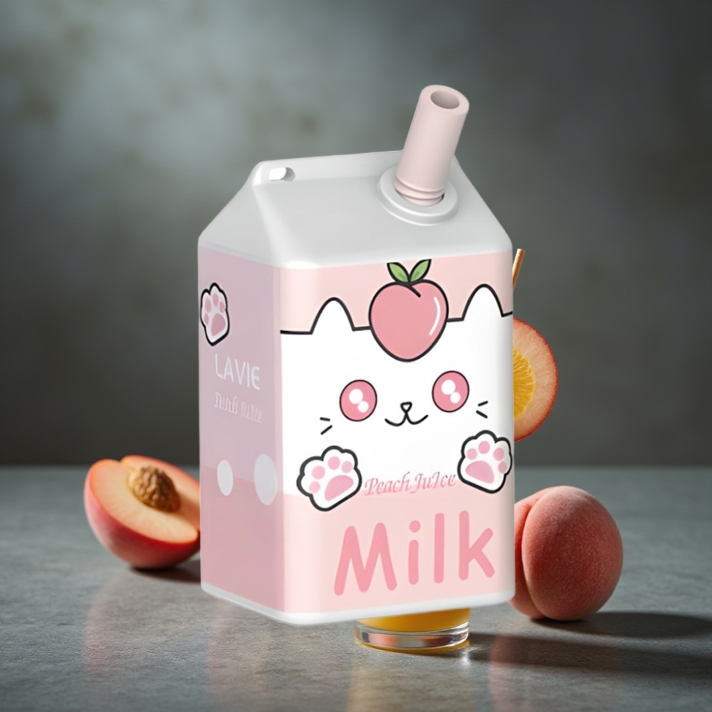 LAVIE Milk 7000 Puffs Suco de Pêssego 16ML 600mAh Type C