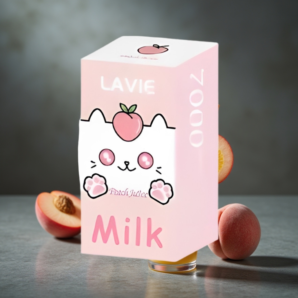 LAVIE Milk 7000 Puffs Suco de Pêssego 16ML 600mAh Type C