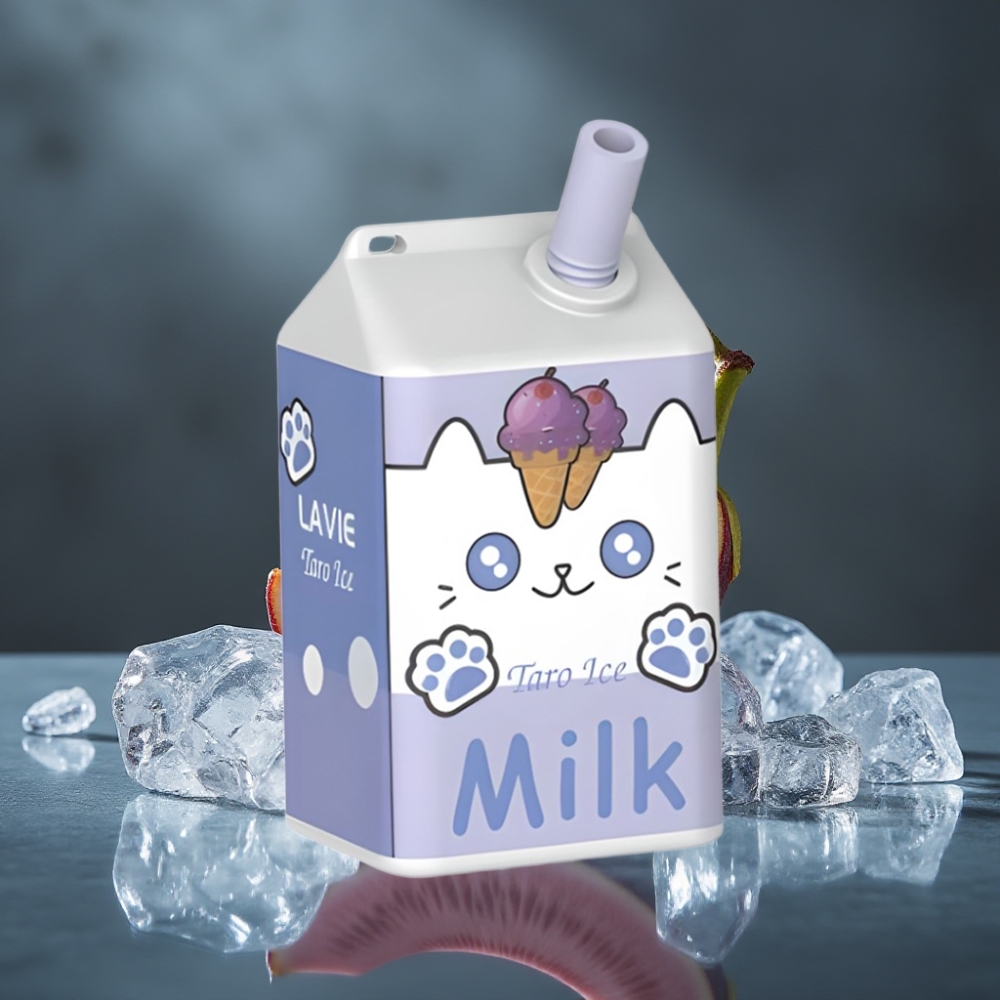 LAVIE Milk 7000 Puffs Taro Gelo 16ML Tipo C Recarregável