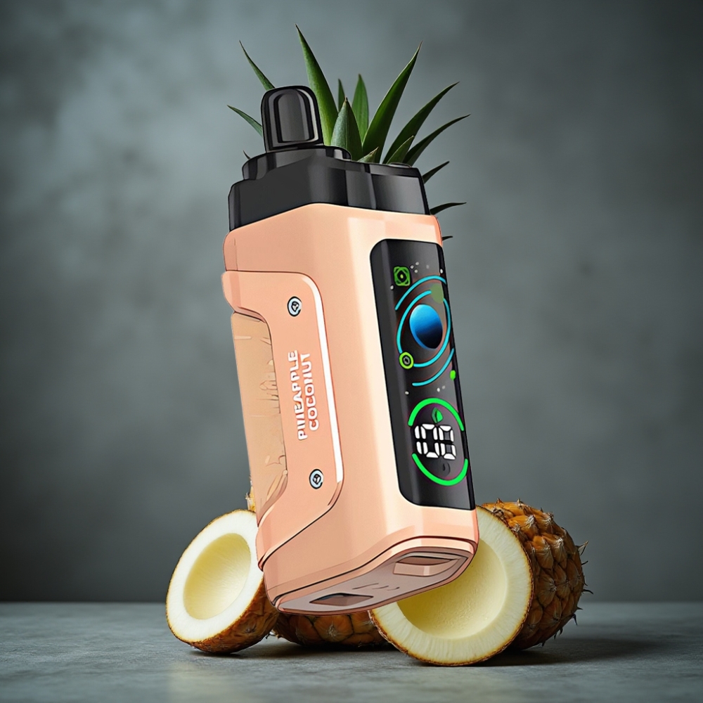 Razz Bar 45000 Puffs Disposable Vape Abacaxi Coco com Bobina Mesh 1.0 Ohm e Fluxo de Ar Ajustável Razz Bar 45000 Puffs Disposable Vape Abacaxi Coco com Bobina Mesh 1.0 Ohm e Fluxo de Ar Ajustável