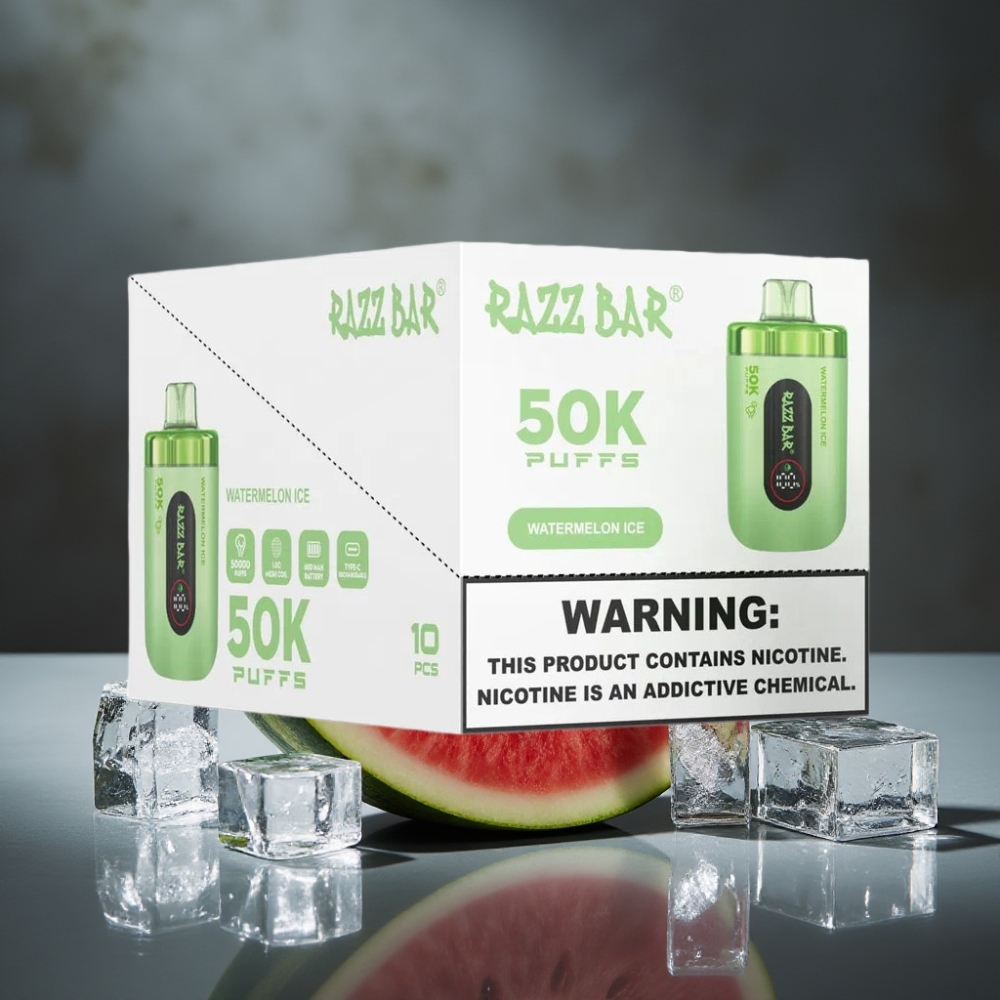 Razz Bar 50K Puffs Disposable Vape 650mAh Melancia Gelo