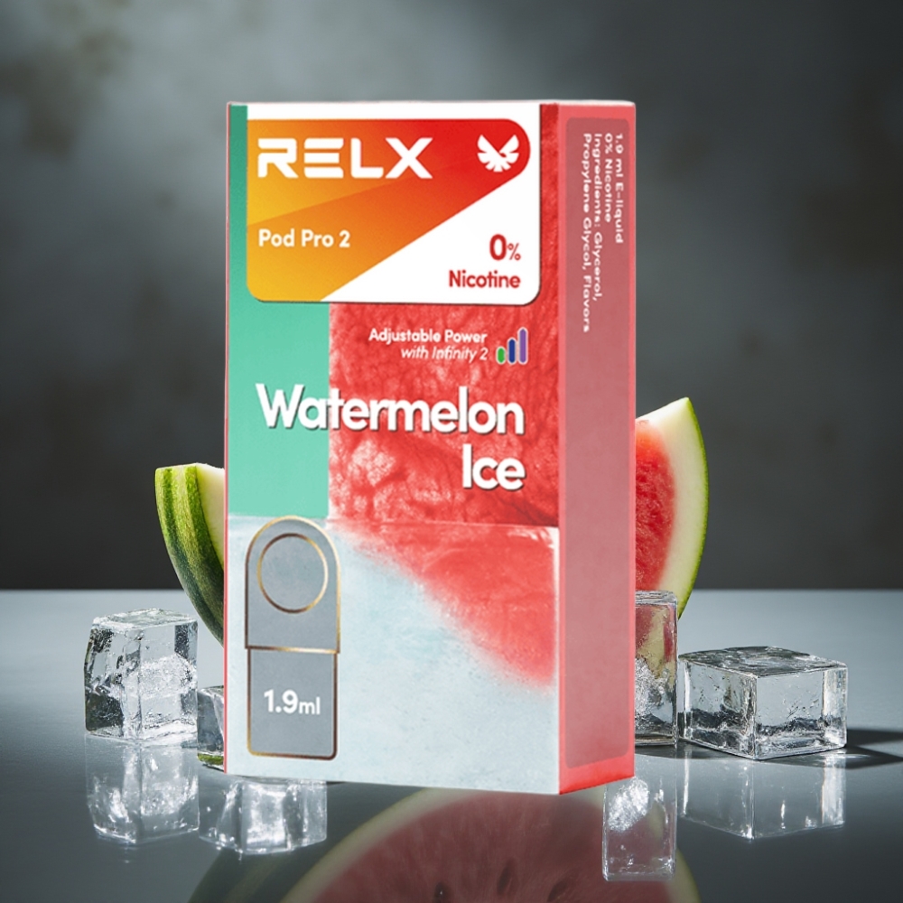 RELX Pod Pro 2 600 puffs 0% nic 1.9ml Melancia Gelada Eco/Smooth/Boost Mode 2/3 pods RELX Pod Pro 2 600 puffs 0% nic 1.9ml Melancia Gelada Eco/Smooth/Boost Mode 2/3 pods