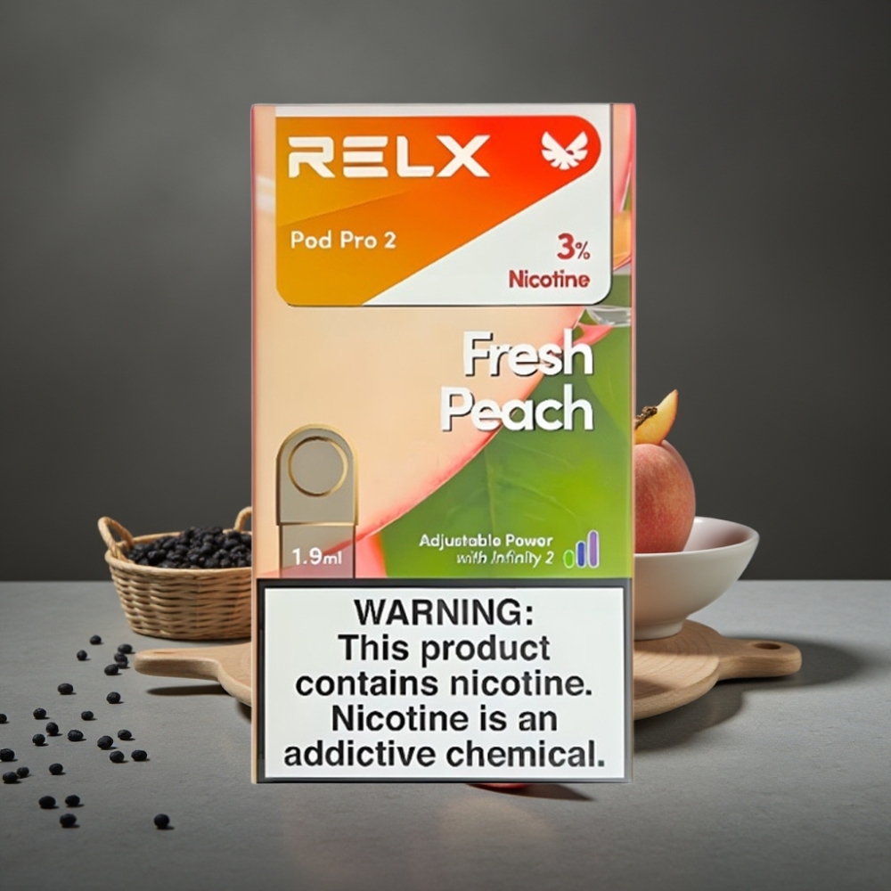 RELX Pod Pro 2 600 puffs 1.9ml 3% Pêssego Fresco Eco/Smooth/Boost Mode RELX Pod Pro 2 600 puffs 1.9ml 3% Pêssego Fresco Eco/Smooth/Boost Mode