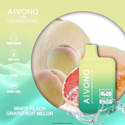 melão toranja pêssego branco