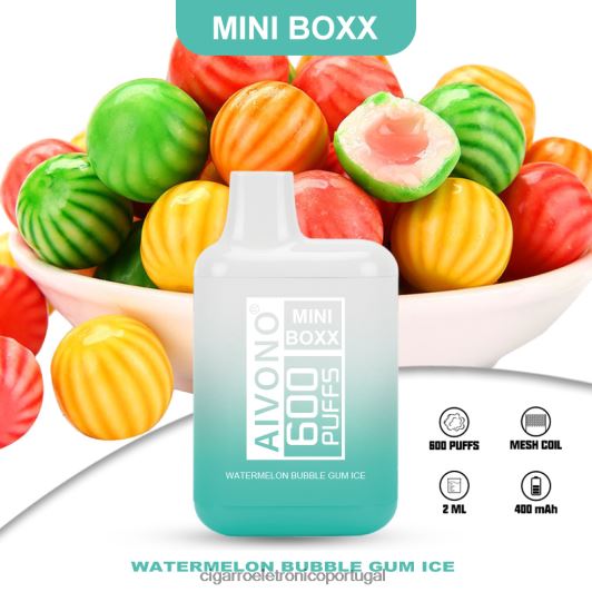 Cigarro Eletrónico Comprar Online - Aivono AIM MINI BOXX 600 sorvete de chiclete de melancia FR2FJJ235