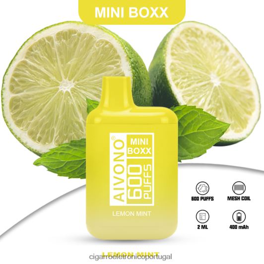 Cigarro Eletrónico Preço Portugal - Aivono AIM MINI BOXX 600 hortelã-limão FR2FJJ233