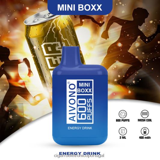 Cigarro Eletrônico Vape - Aivono AIM MINI BOXX 600 bebida energética FR2FJJ237