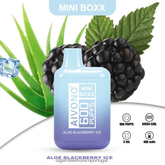 Loja Cigarro Eletronico Portugal - Aivono AIM MINI BOXX 600 gelo atual de aloe FR2FJJ240