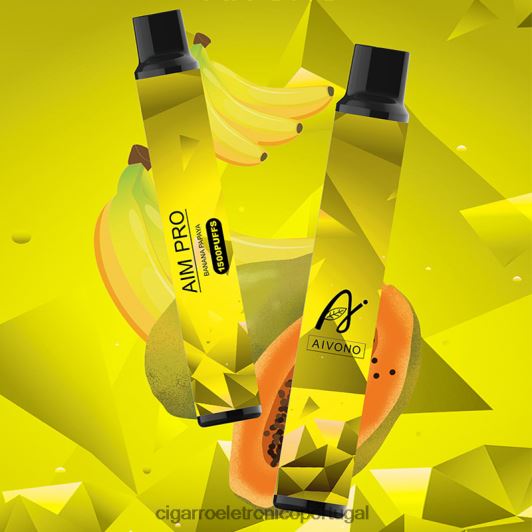 Cigarro Eletrónico Comprar Online - Aivono AIM PRO 1500 banana mamão FR2FJJ169