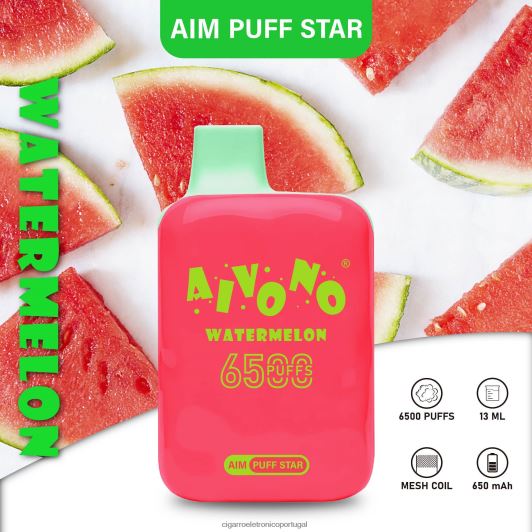 Cigarro Eletrônico - Aivono AIM PUFF STAR 6500 melancia FR2FJJ291