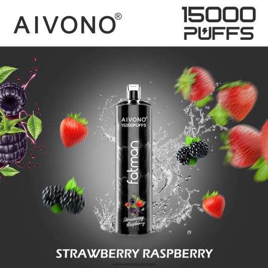 Cigarro Eletrónico Comprar Online - Aivono FATMAN 15.000 framboesa morango FR2FJJ15