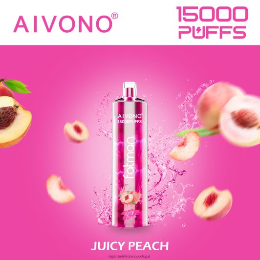 Cigarro Eletrônico Vape - Aivono FATMAN 15.000 pêssego suculento FR2FJJ17