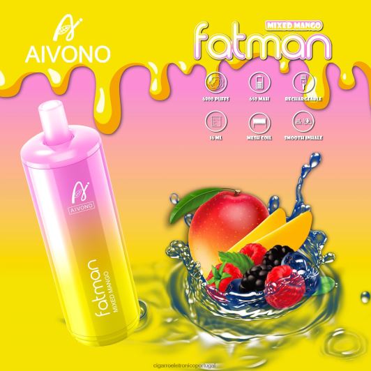 Cigarro Eletrónico Comprar Online - Aivono FATMAN 6800 manga mista FR2FJJ26