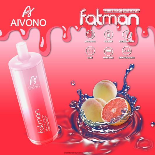 Cigarro Eletrónico Portugal - Aivono FATMAN 6800 toranja FR2FJJ25