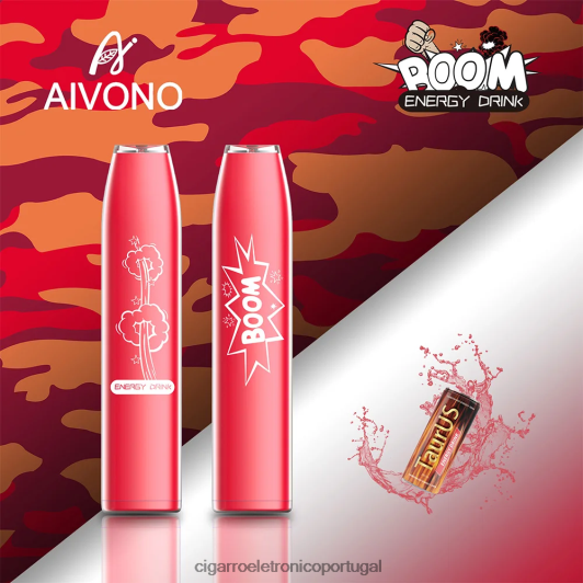 Cigarro Eletrônico Vape - Aivono AIM BOOM 600 bebida energética FR2FJJ358