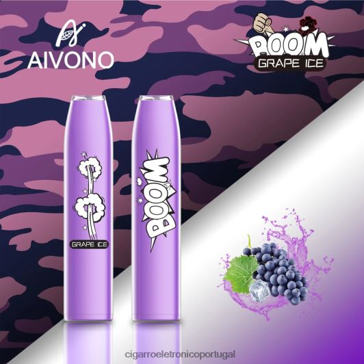 Importação Cigarro Eletrónico Portugal - Aivono AIM BOOM 600 gelo de uva FR2FJJ359