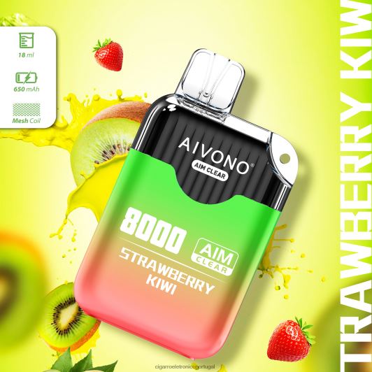 Atacado Vaporizador - Aivono AIM CLEAR 8.000 kiwi morango FR2FJJ210