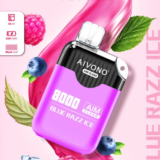 Cigarro Eletrónico Comprar Online - Aivono AIM CLEAR 8.000 gelo azul FR2FJJ202