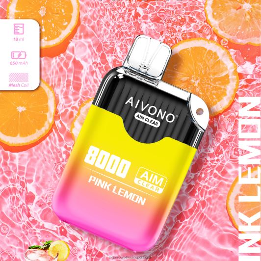 Cigarro Eletrónico Preço Portugal - Aivono AIM CLEAR 8.000 limão rosa FR2FJJ211
