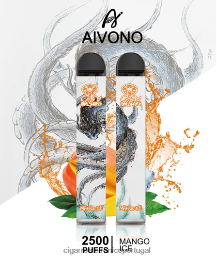 Cigarro Eletrônico - Aivono AIM SNAKE 2500 gelo de manga FR2FJJ313