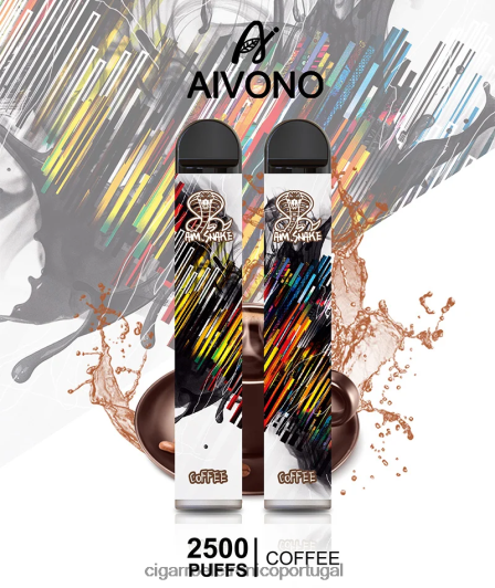 Cigarro Eletrónico Portugal - Aivono AIM SNAKE 2500 café FR2FJJ300
