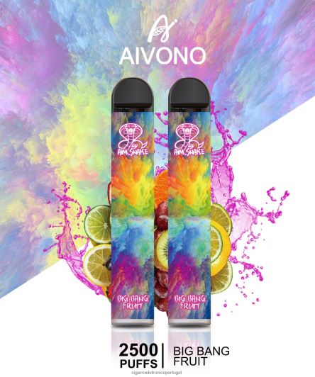 Cigarro Eletrónico Portugal - Aivono AIM SNAKE 2500 fruta do grande estrondo FR2FJJ322