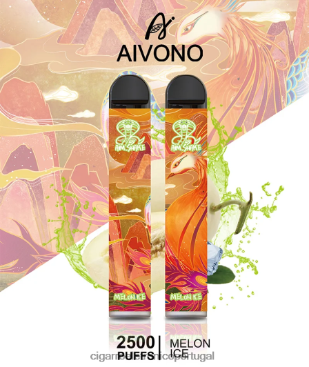 Cigarro Eletrónico Portugal - Aivono AIM SNAKE 2500 gelo de melão FR2FJJ311