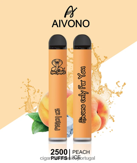 Loja De Cigarro Eletronico Portugal - Aivono AIM SNAKE 2500 gelo de pêssego FR2FJJ316