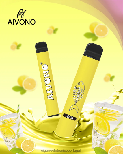 Atacado Vaporizador - Aivono AIM FISHBONE 600 esquadrão de limão FR2FJJ287