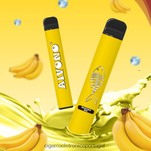 Atacado Vaporizador - Aivono AIM FISHBONE 600 gelo de banana FR2FJJ276
