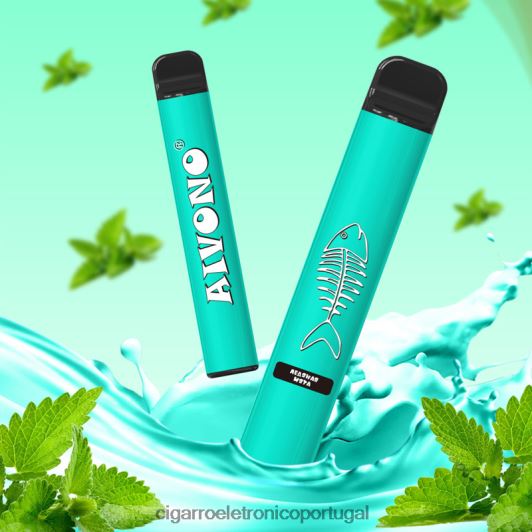 Cigarro Eletrónico Portugal - Aivono AIM FISHBONE 600 menta fresca FR2FJJ278