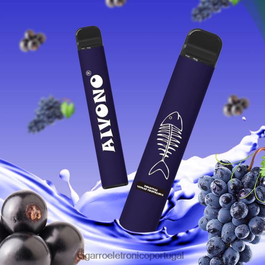 Loja Cigarro Eletronico Portugal - Aivono AIM FISHBONE 600 groselha preta FR2FJJ284