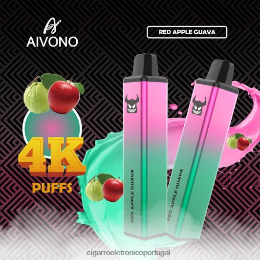 Cigarro Eletrónico Comprar Online - Aivono AIM FREAK 4000 goiaba maçã vermelha FR2FJJ257