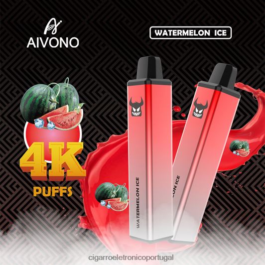 Cigarro Eletrônico Descartável Atacado - Aivono AIM FREAK 4000 gelo de melancia FR2FJJ253