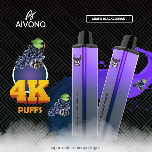 Cigarro Eletrônico Vape - Aivono AIM FREAK 4000 groselha preta FR2FJJ259
